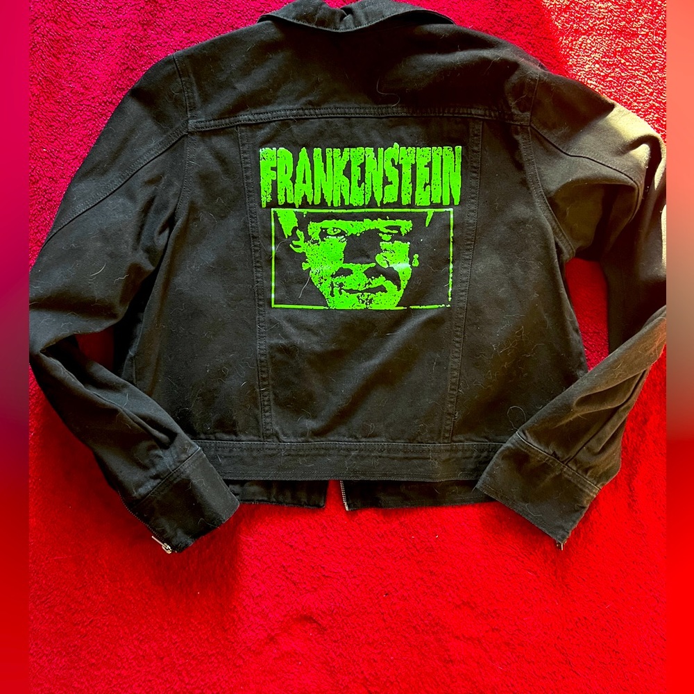 Universal Monsters Frankenstein Denim Jacket!